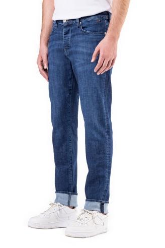 1099 Slim Fit Blue Casual Denim Men's Jeans